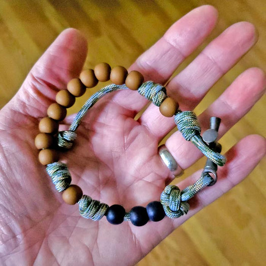 Huntsman Paracord Wrist Rosary 03