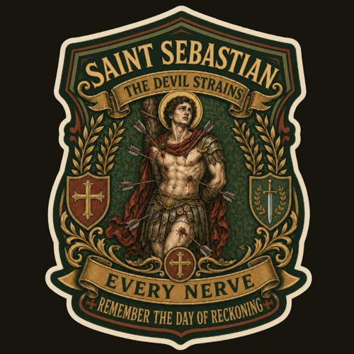 Saint Sebastian Catholic Sticker