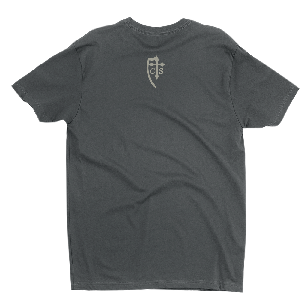 June Sacred Heart T-shirt Grey Back