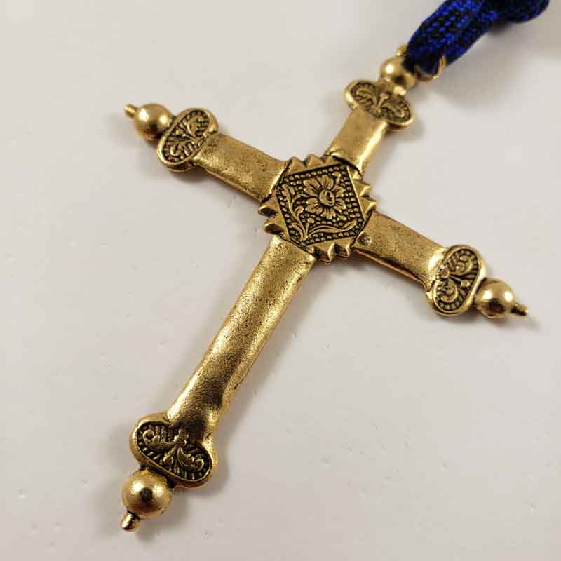 Handmade Saint Michael Virgin Mary Catholic Paracord Rosary Crucifix Detail