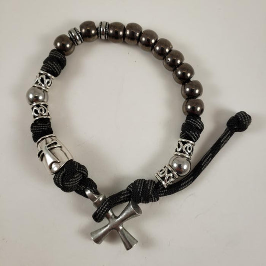 Gerard Hospitaller Crusader Handmade Paracord Rosary USA Catholic Devotion Prayer