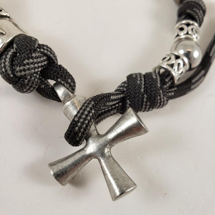 Gerard Hospitaller Crusader Handmade Paracord Rosary USA Catholic Devotion Prayer Detail