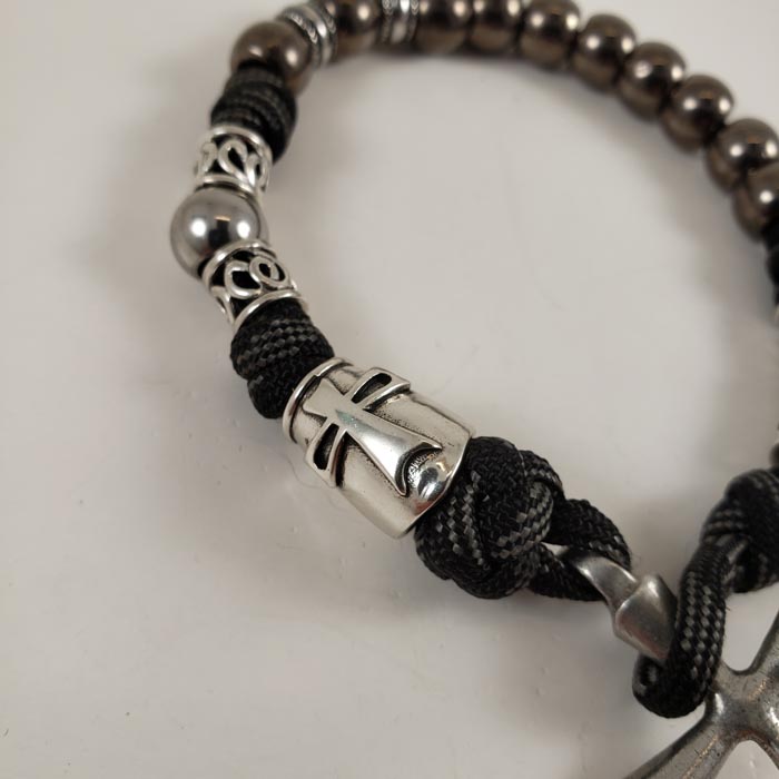 Gerard Hospitaller Crusader Handmade Paracord Rosary USA Catholic Devotion Prayer Helmet