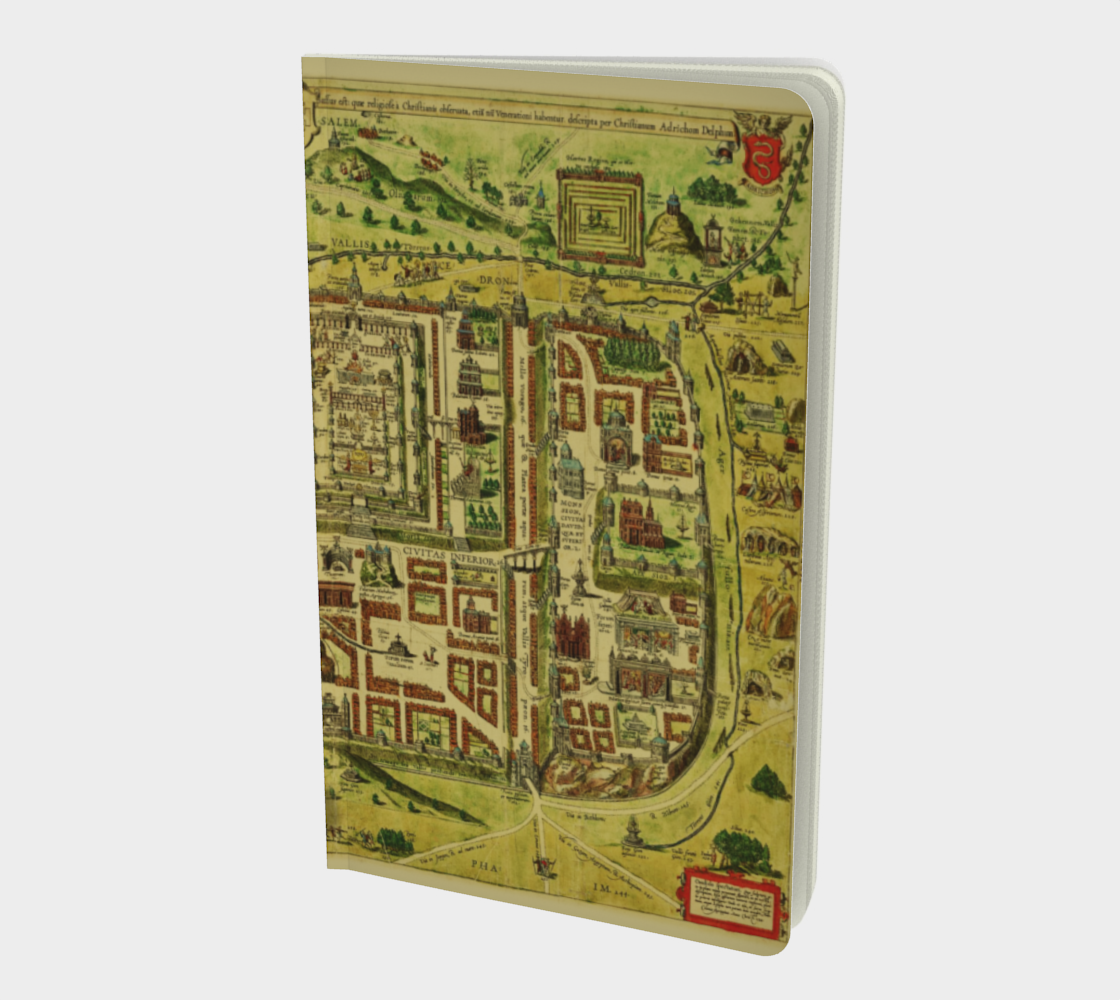 Jerusalem Map Journal Notebook