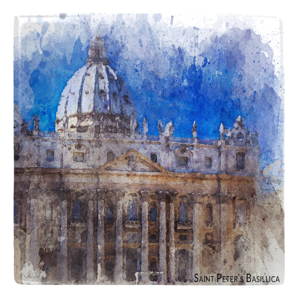 Roman Basilicas Metal Magnets