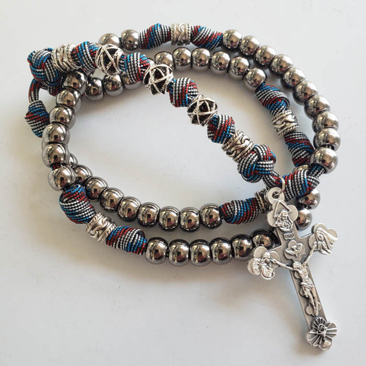 Amman Citadel Handmade Paracord Men's Rosary Catholic Devotion
