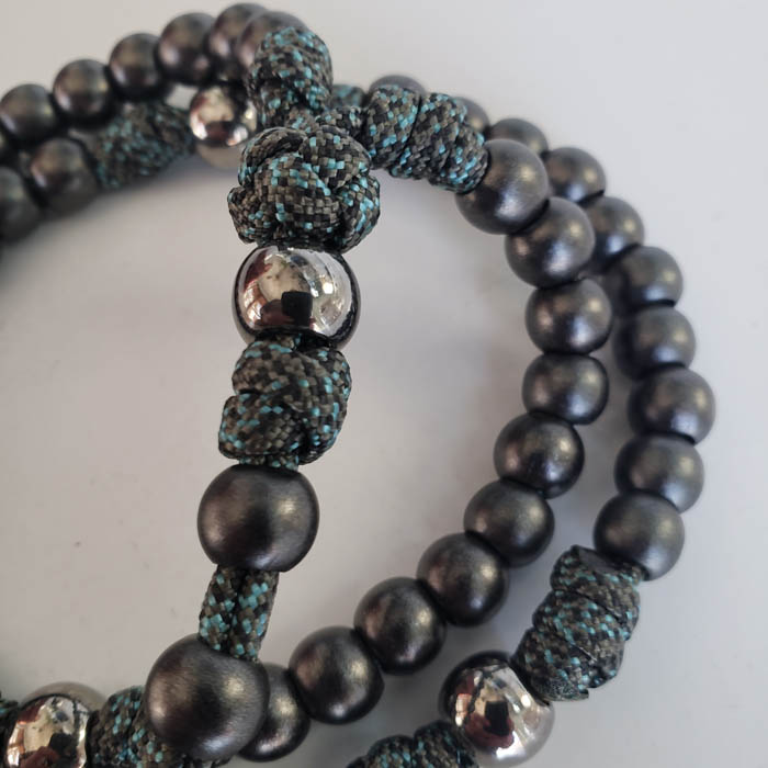 Battlement Handmade Paracord Rosary Catholic Marian Devotional Detail 2