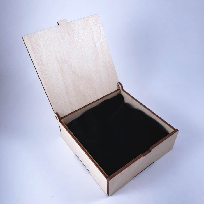 Cross and Shield Rosary Gift Box Keepsake Open