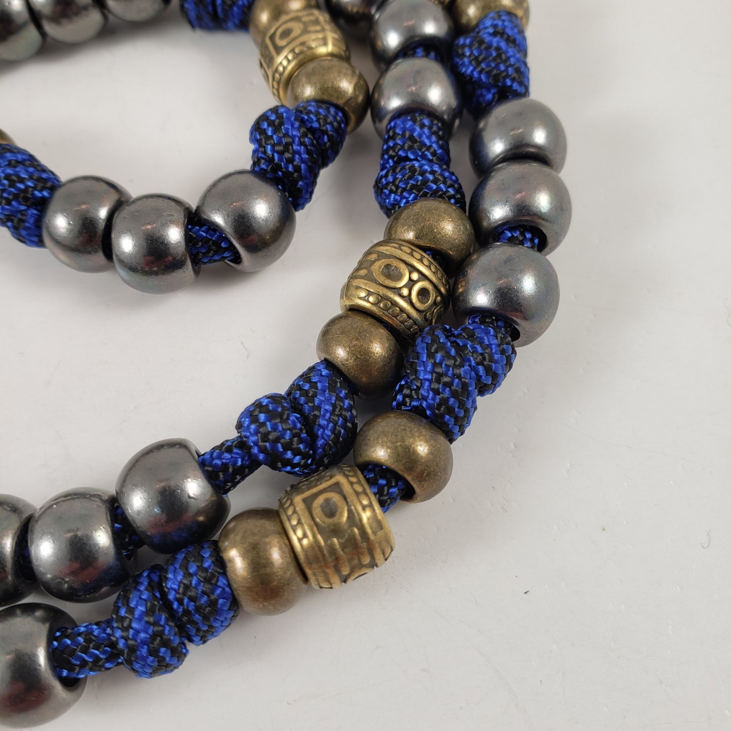 Saint Michael the Archangel Chaplet paracord rosary detail 01