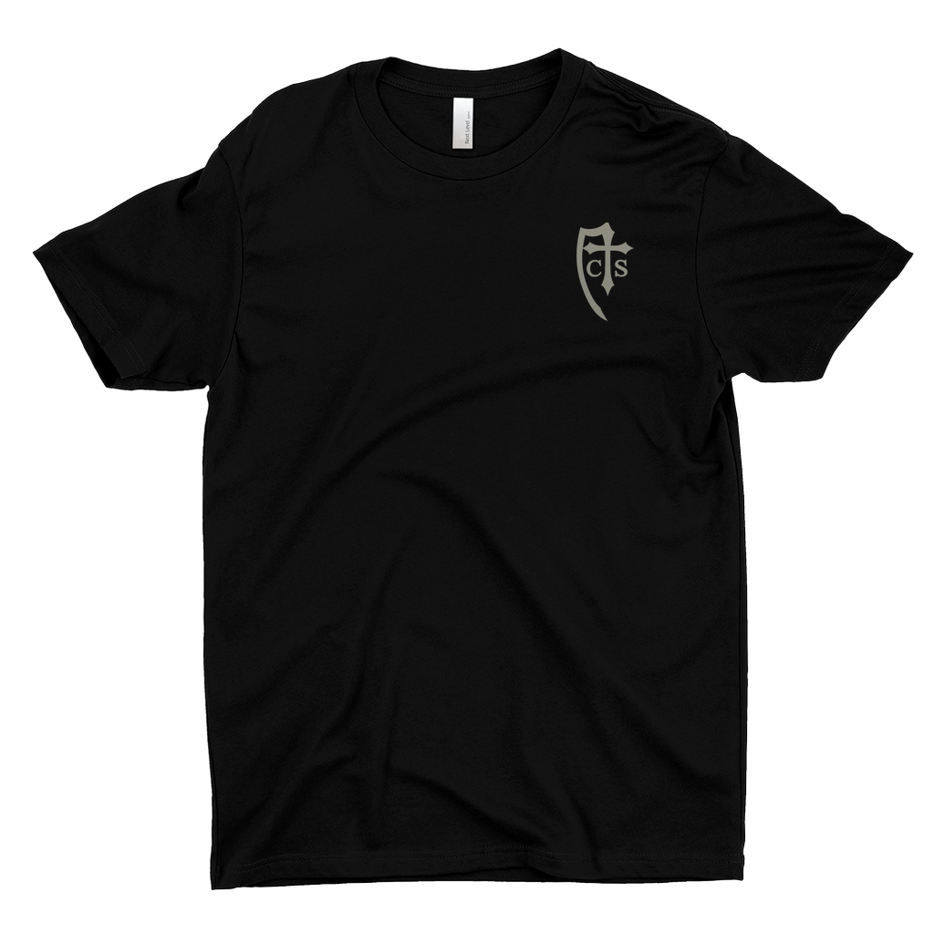 Born Not of Blood Catholic T-shirt Black Front