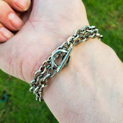 Ave Maria Pewter Bracelet Clasp