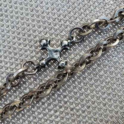 Ave Maria Pewter Bracelet Cross