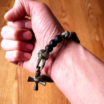 Huntsman Paracord Wrist Rosary 01