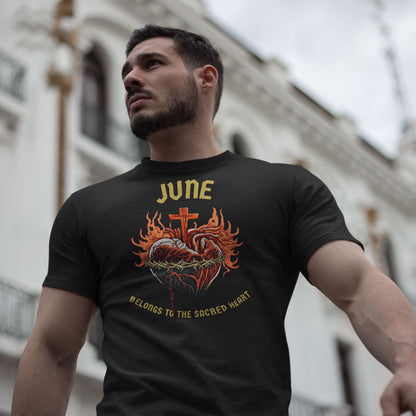 June Sacred Heart T-shirt Model