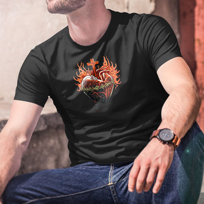 Sacred Heart Catholic T-shirt Model