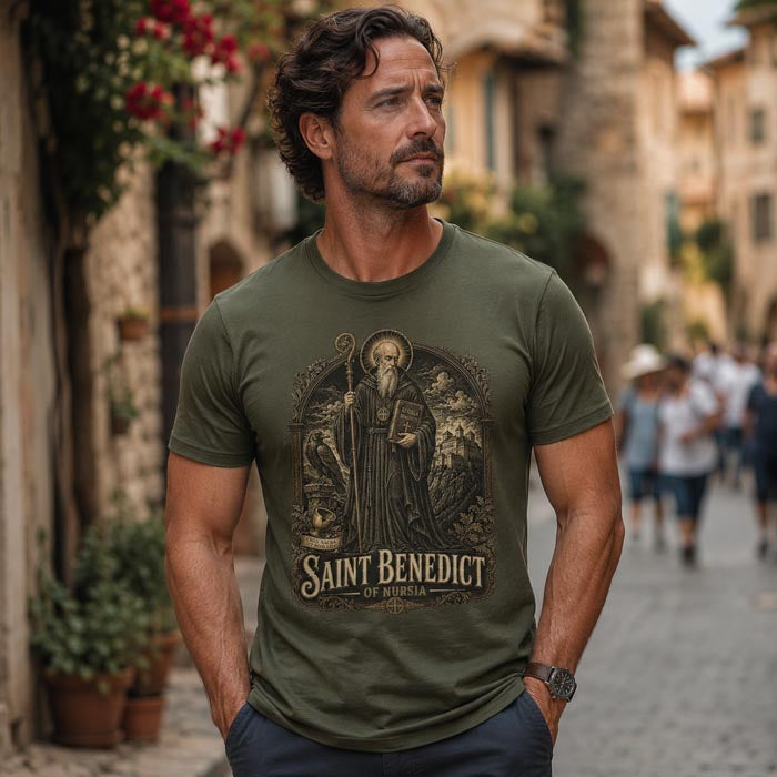 Saint Benedict Catholic T-Shirt