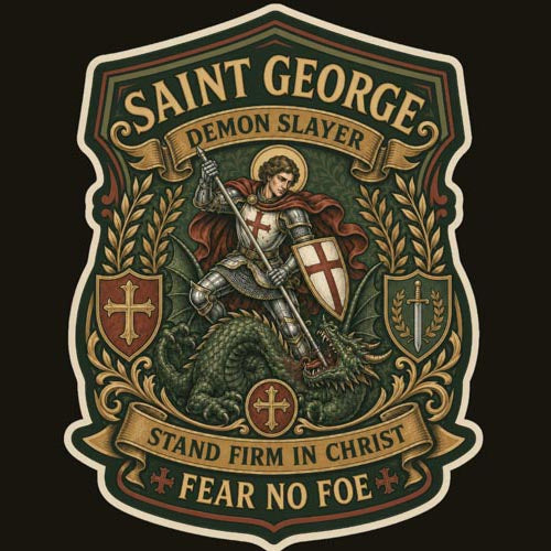 Saint George Dragonslayer Catholic Sticker