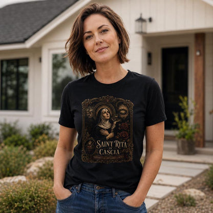 Saint Rita of Cascia Catholic T-Shirt