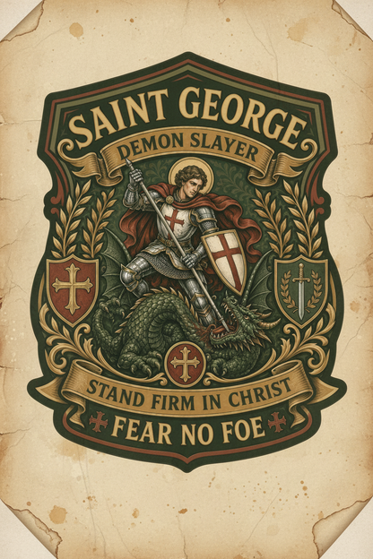 Saint George Dragonslayer Catholic Sticker