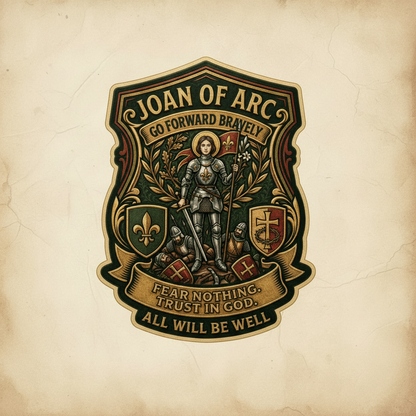 Joan of Arc Catholic Sticker