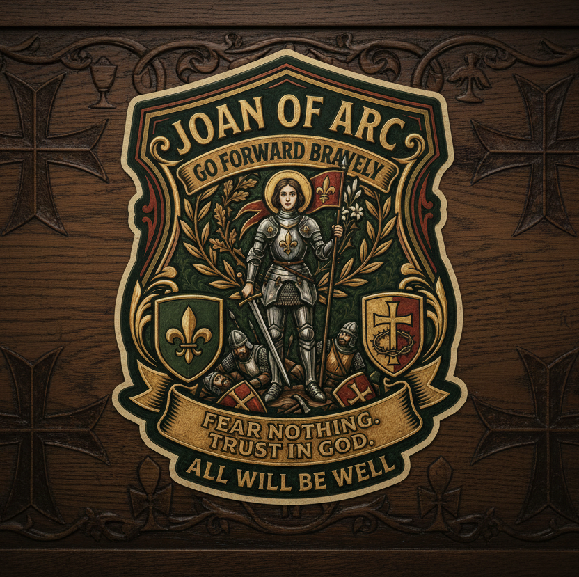 Joan of Arc Catholic Sticker