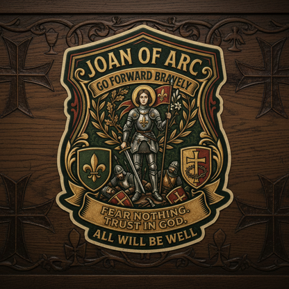 Joan of Arc Catholic Sticker