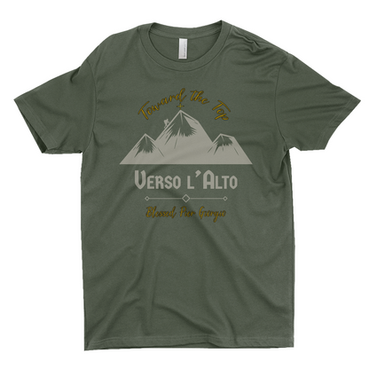 Verso l'Alto Toward the Top Catholic T-shirt