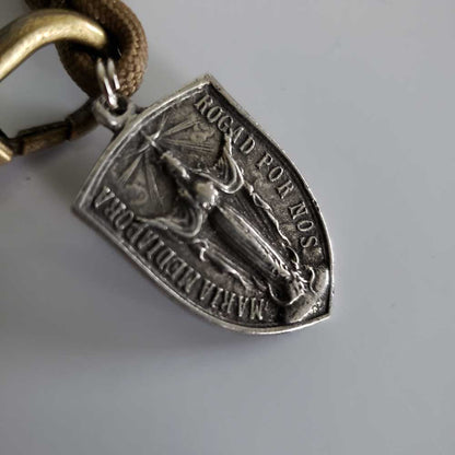 KCR-A1 Handmade Paracord Keychain Rosary Virgin Mary