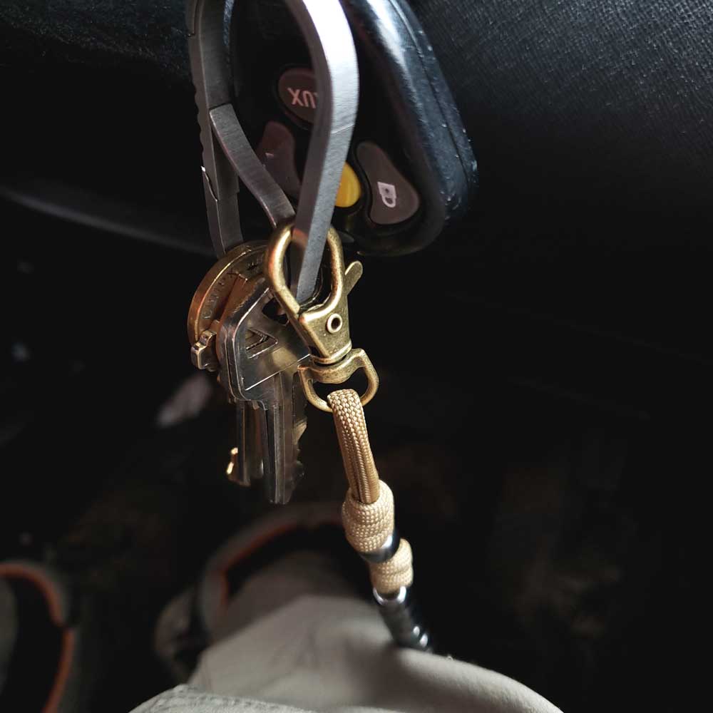 KCR-A1 Handmade Paracord Keychain Rosary Car Keys