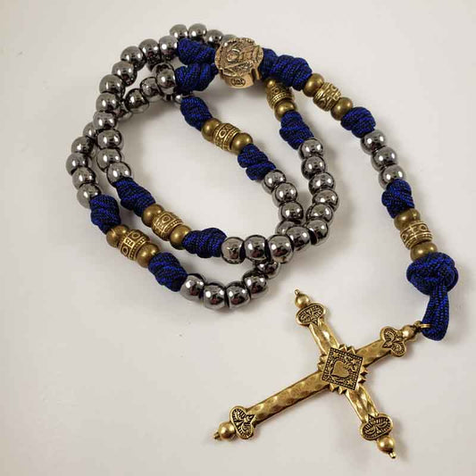 Handmade Saint Michael Virgin Mary Catholic Paracord Rosary 