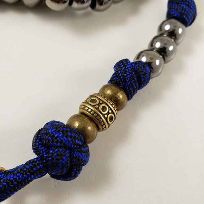 Handmade Saint Michael Virgin Mary Catholic Paracord Rosary Detail