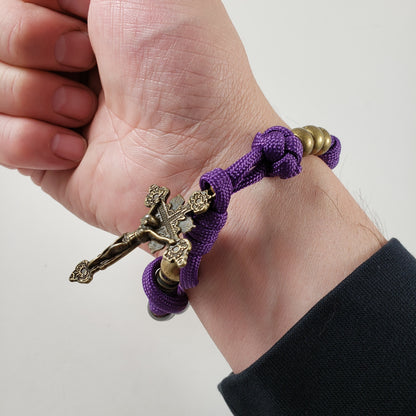 TWR-v3 Trench Wrist Rosary Version 3 Paracord Rosary Bracelet Model 01