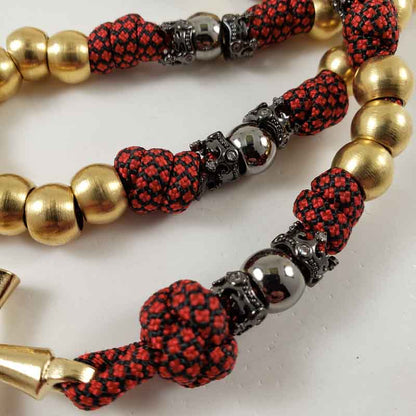 Knights Templar Rosary Paracord Rosary Detail