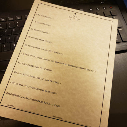 Benedictine Bill of Lent