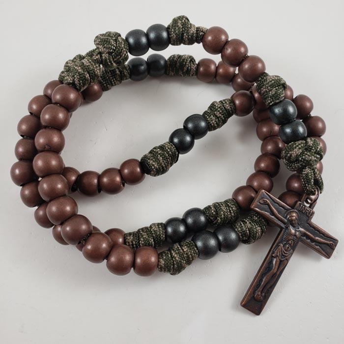 The Ranger Handmade in the USA Paracord Rosary Catholic Marian Devotion Virgin Mary