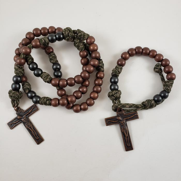 The Ranger Handmade in the USA Paracord Rosary Catholic Devotion Virgin Mary Bundle