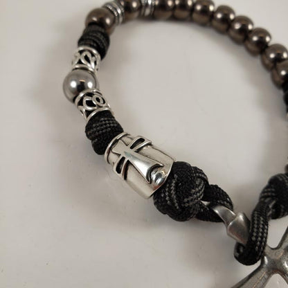 Gerard Hospitaller Crusader Handmade Paracord Rosary USA Catholic Devotion Prayer Helmet