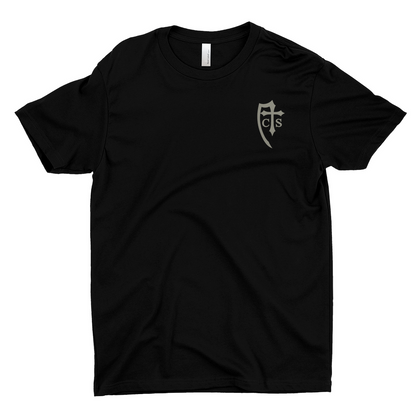 Born Not of Blood Catholic T-shirt BLK Front
