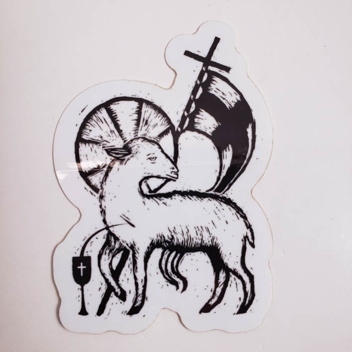 Agnus Dei (Lamb of God) Vinyl Car Sticker