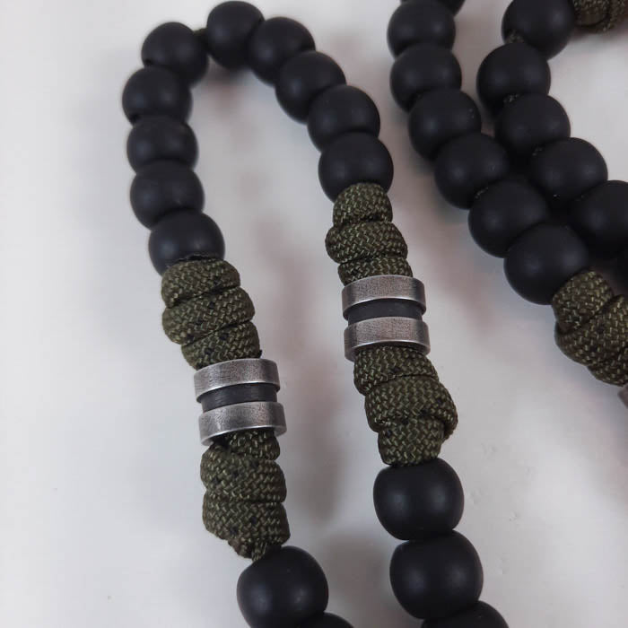 Armor Handmade Paracord Rosary Catholic Marian Devotional Detail 02