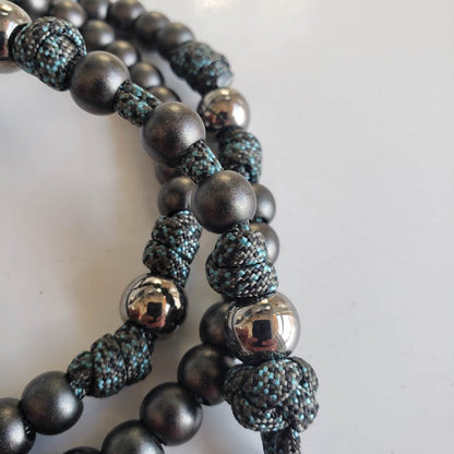Battlement Handmade Paracord Rosary Catholic Marian Devotional Detail 1
