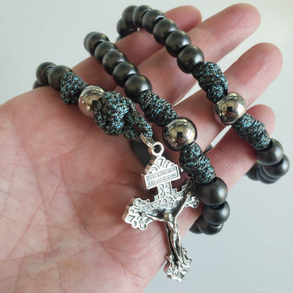 Battlement Handmade Paracord Rosary Catholic Marian Devotional Model