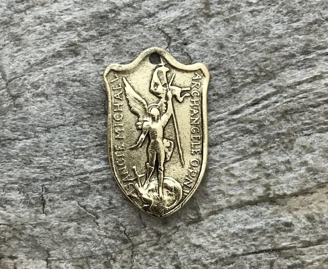 Saint Michael Medal 12 Karat Gold Plated Sacramental
