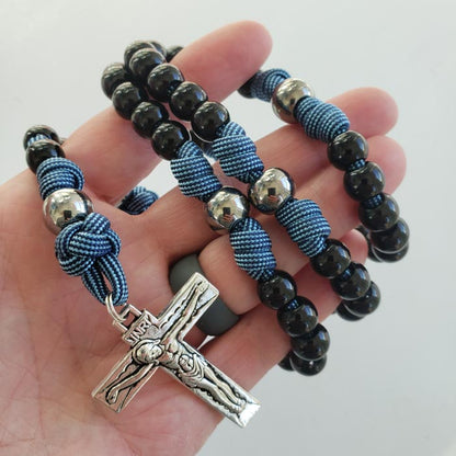 Cannon Handmade Paracord Rosary Catholic Devotional Hand