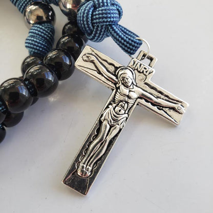 Cannon Handmade Paracord Rosary Catholic Devotional Crucifix