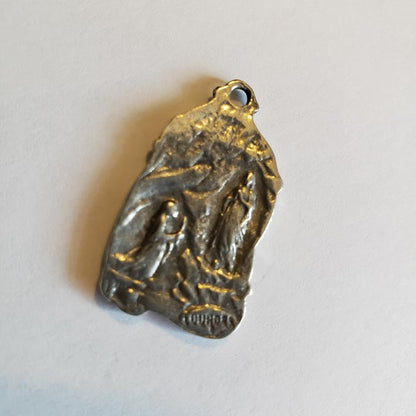 Lady of Lourdes Catholic Devotional Medal Back