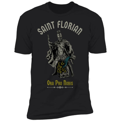 Saint Florian Tee Black Front