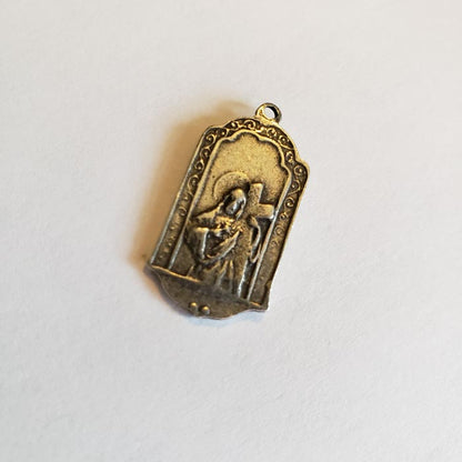 Saint Jude Thaddeus Catholic Devotional Medal Pewter Back