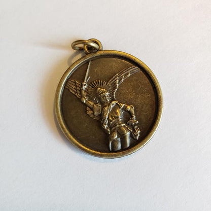 Saint Michael Archangel Catholic Devotional Medal Front