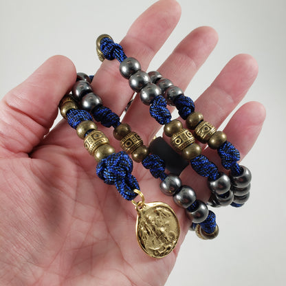 Saint Michael the Archangel Chaplet paracord rosary model
